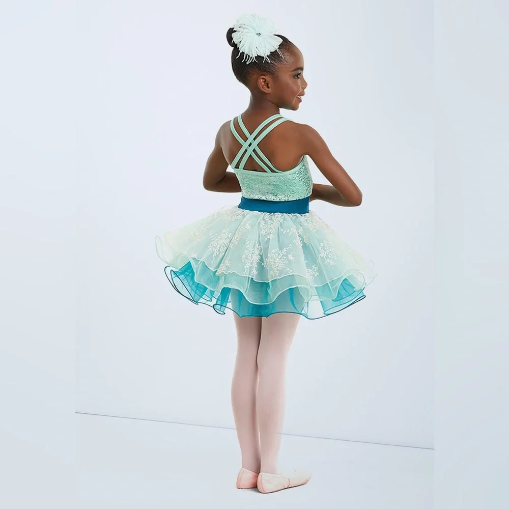 Weissman Dance dress costume tutu ballet jazz EVER EVER AFTER size SC